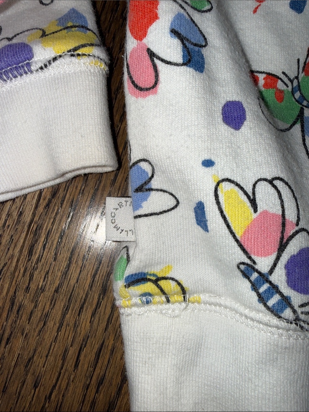 Stella McCartney Kids Cream Sweatshirt Multicolor Floral Motif butterfly 24month - Picture 10 of 14